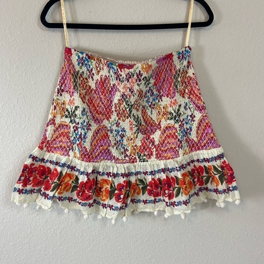 FARM RIO Spring Bananas Miniskirt size Medium - Picture 2 of 6